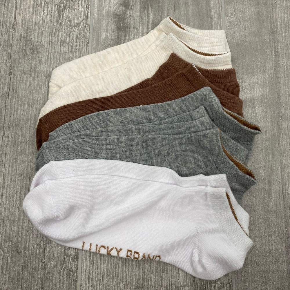 NWOT Lucky Brand women’s ankle socks 6 pair. - Picture 2 of 4